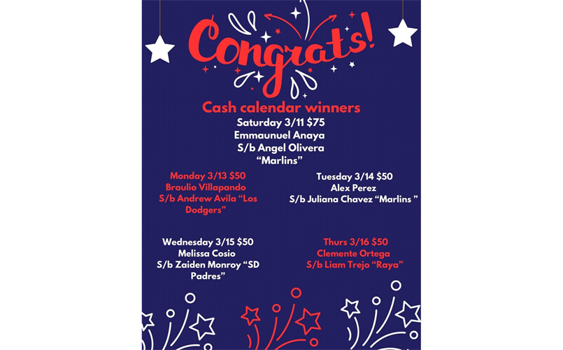 2nd week winners 